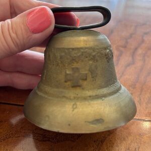 Antique Brass Cow Bell